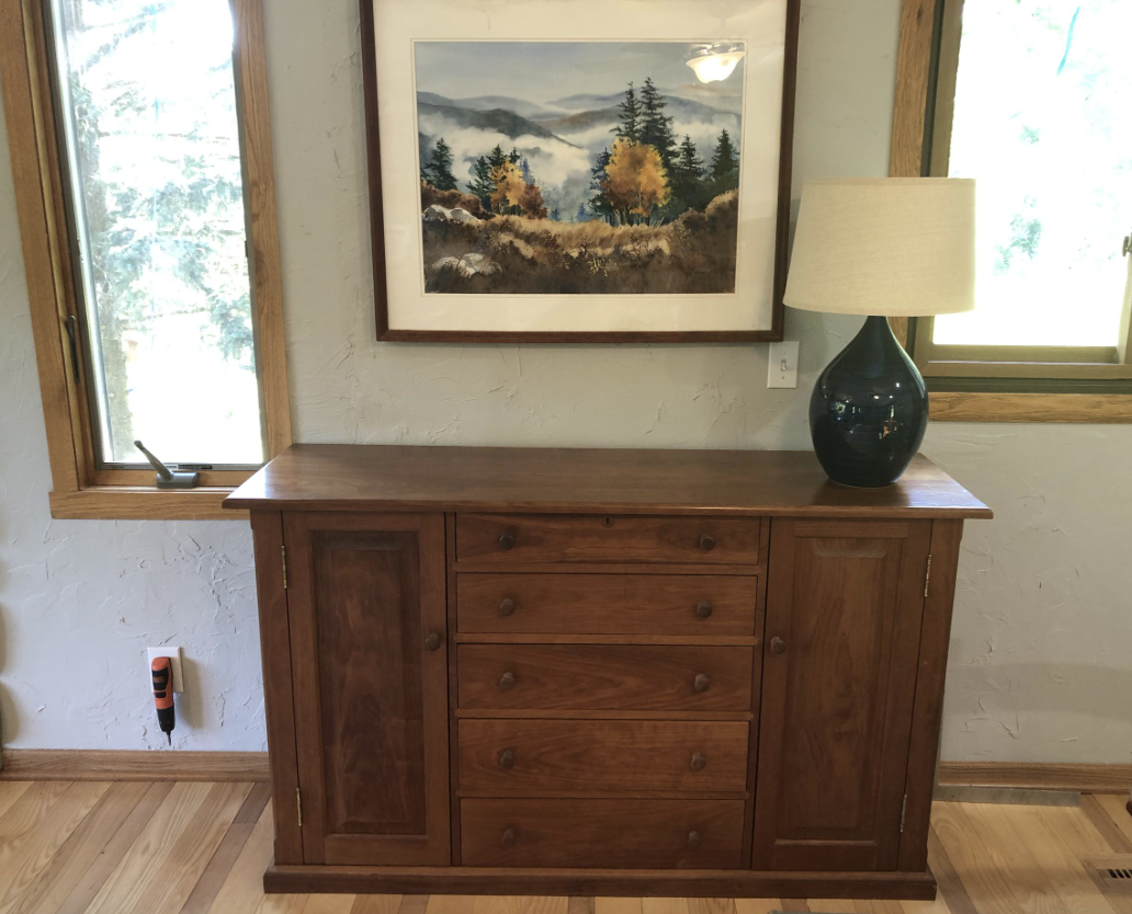 Walnut sideboard